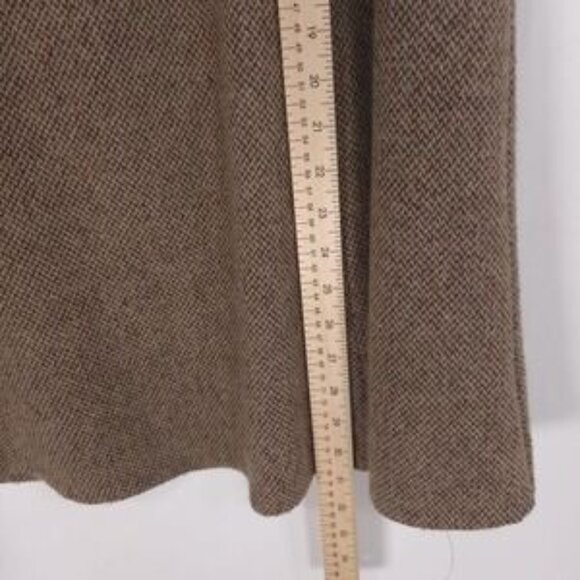 LAUREN RALPH LAUREN Women's Size‎ 14W Skirt VIRGIN WOOL Flare Brown - Picture 5 of 9
